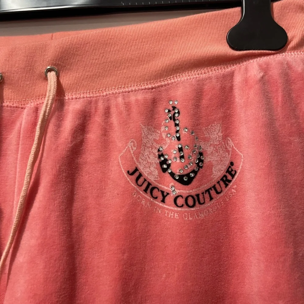Juicy Couture Coral Velour Hoodie‎